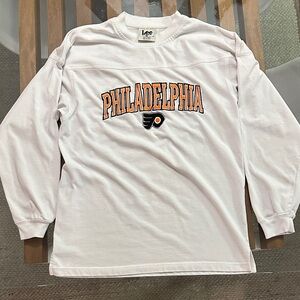 Vintage Lee Sport Philadelphia Flyers Long-Sleeve Tee - Authentic NHL merch L